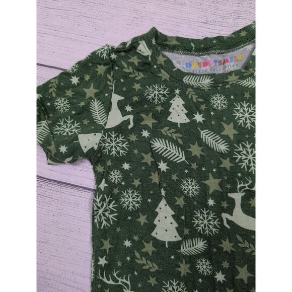 3/4 Dot Dot Smile Holiday Pajamas - Picture 3 of 8